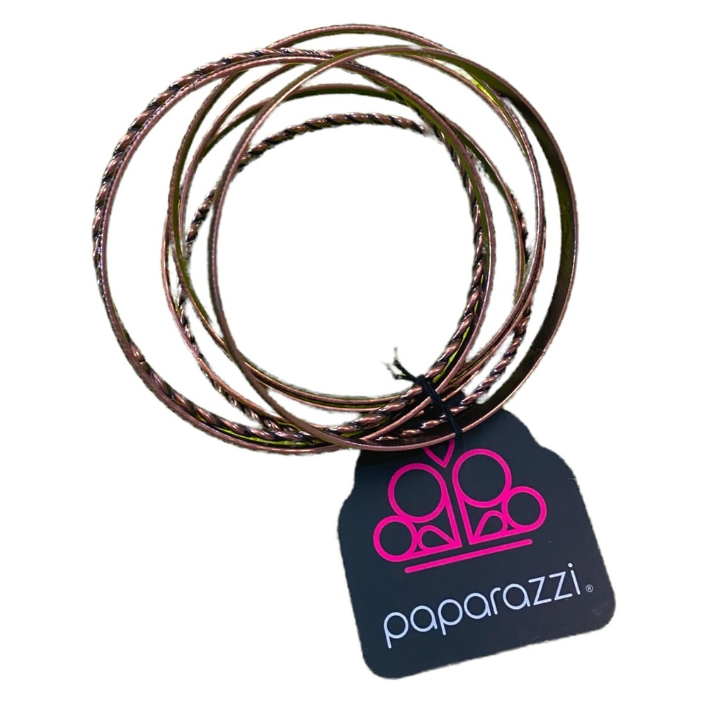 Set of 6 Copper Color Bangle Bracelets (w/ tags)